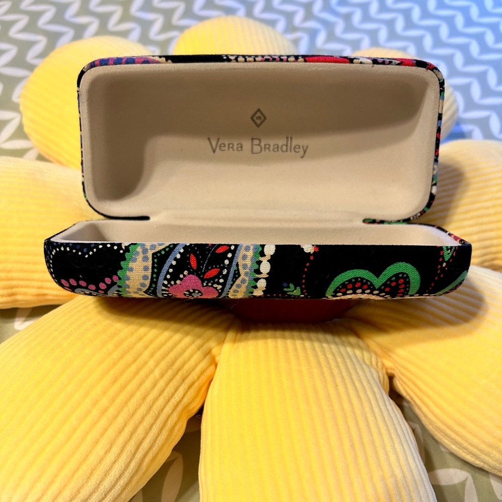 Vera Bradley Women Multicolor Patterned Hard Shell Sunglasses Case Size One Size